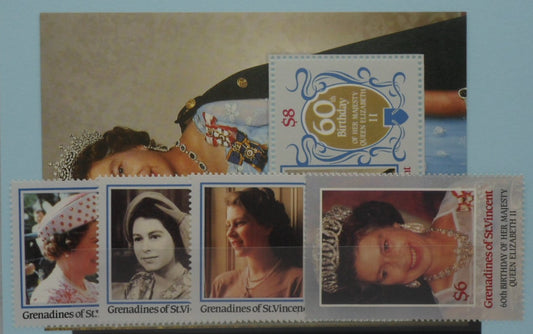 Grenadines of St Vincent, 1986, SG459-462, MS463, Mint