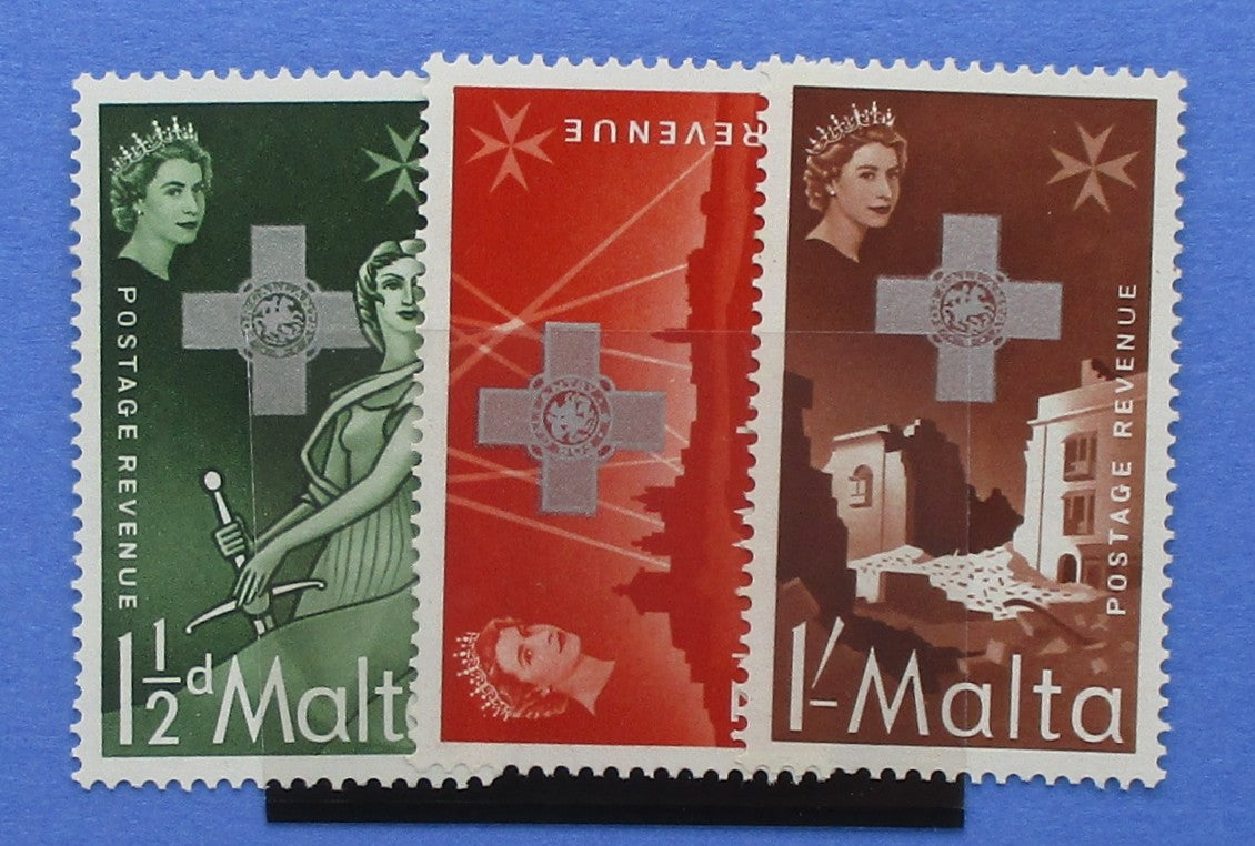 Malta Stamps, 1957, SG283-285, Mint