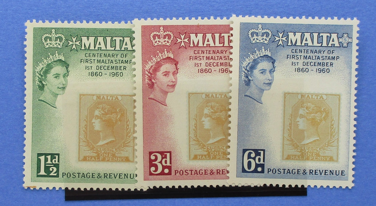 Malta Stamps, 1960, SG301-303, Mint