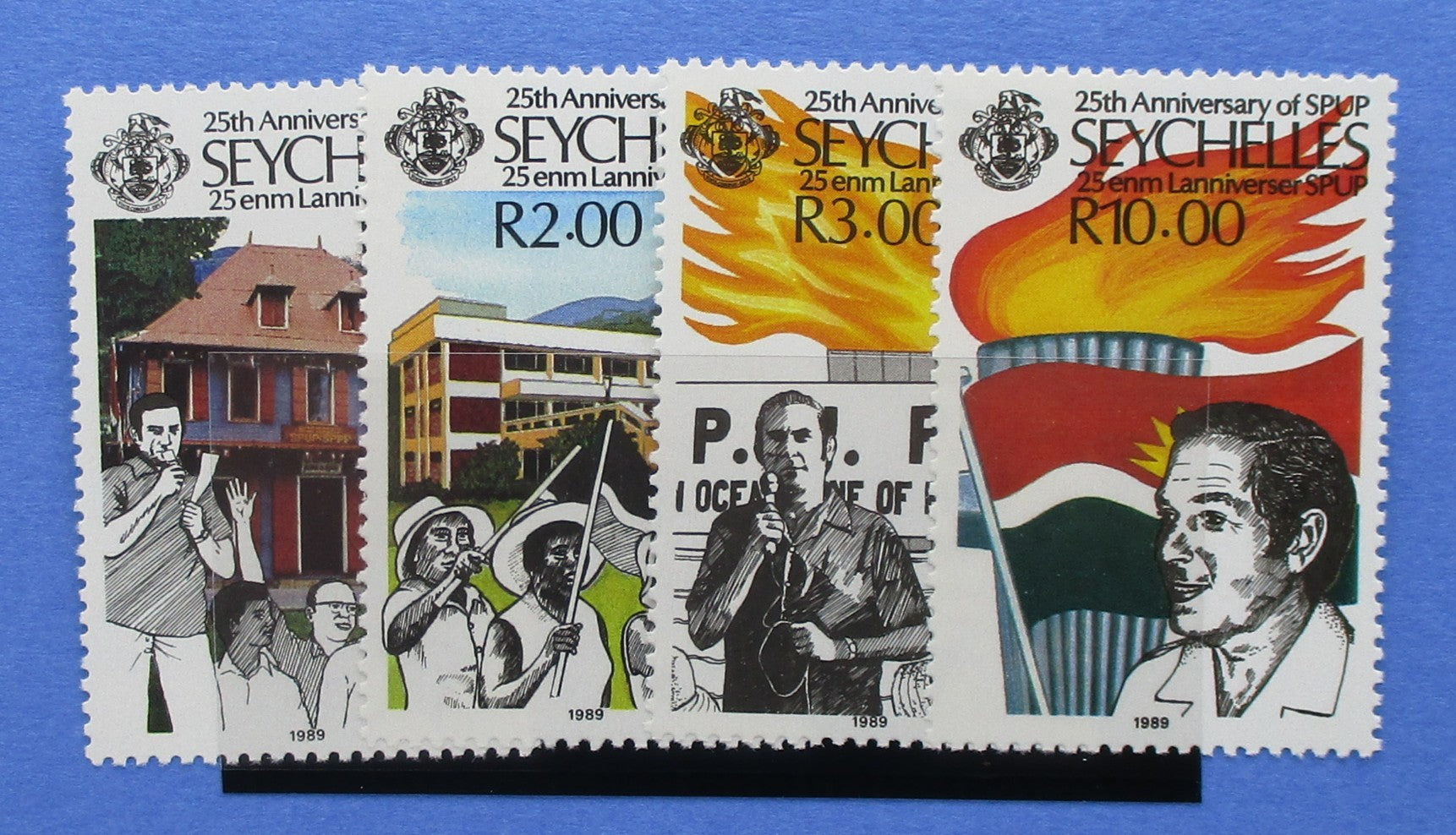 Seychelles Stamps, 1989, SG742-745, Mint
