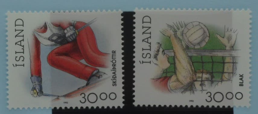 Iceland Stamps, 1992, SG783-784, Mint image 0