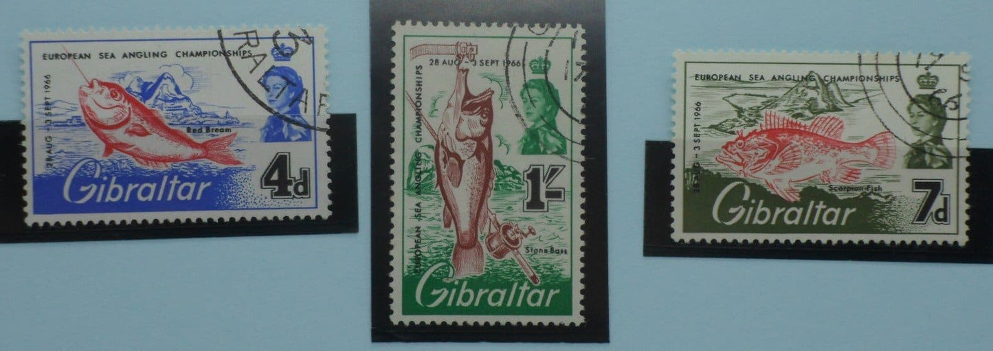 Gibraltar Stamps, 1966, SG190-192, Used image 0