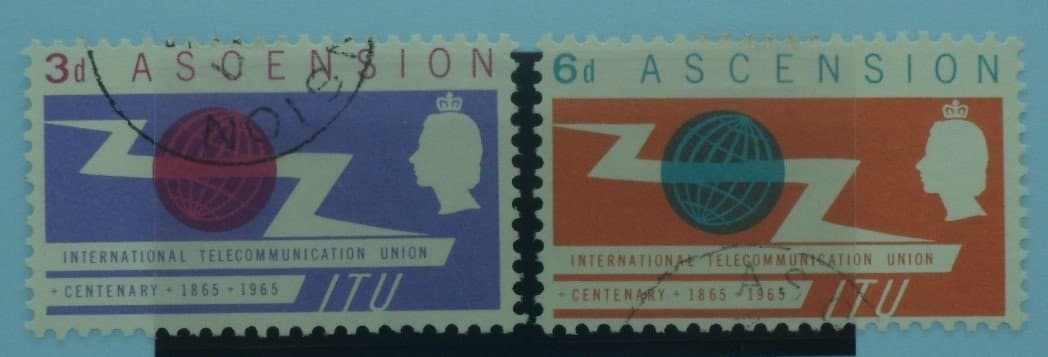 Ascension Island Stamps, 1965, SG87-88, Used image 0