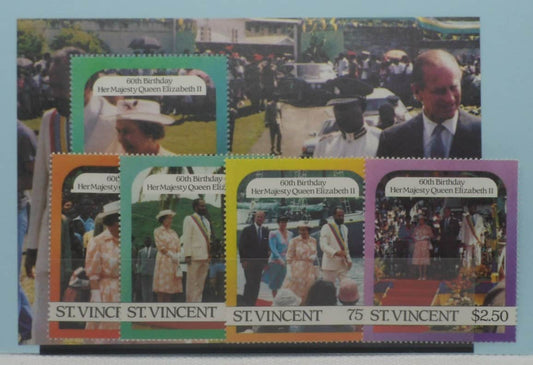 St Vincent Stamps, 1986, SG996-999, MS1000, Mint image 0