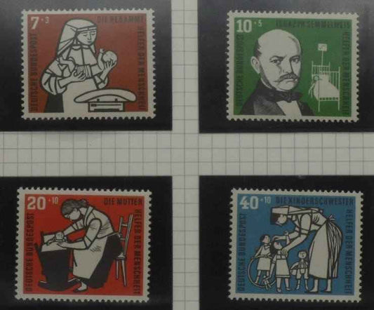 West Germany Stamps, 1956, SG1169-1172, Mint image 0