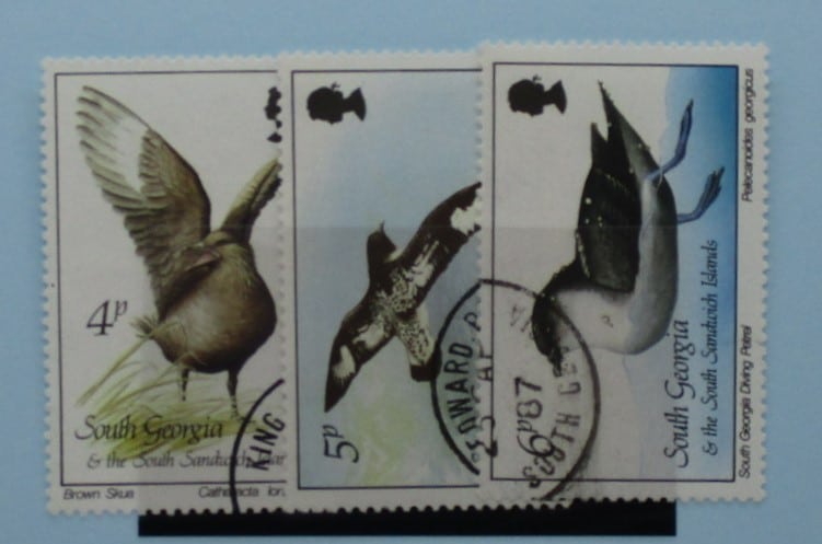 South Georgia and South Sandwich Islands Stamps, 1987, SG164-166, Used image 0