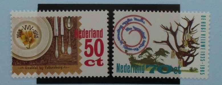 Netherlands Stamps, 1985, SG1455-1456,  Mint image 0