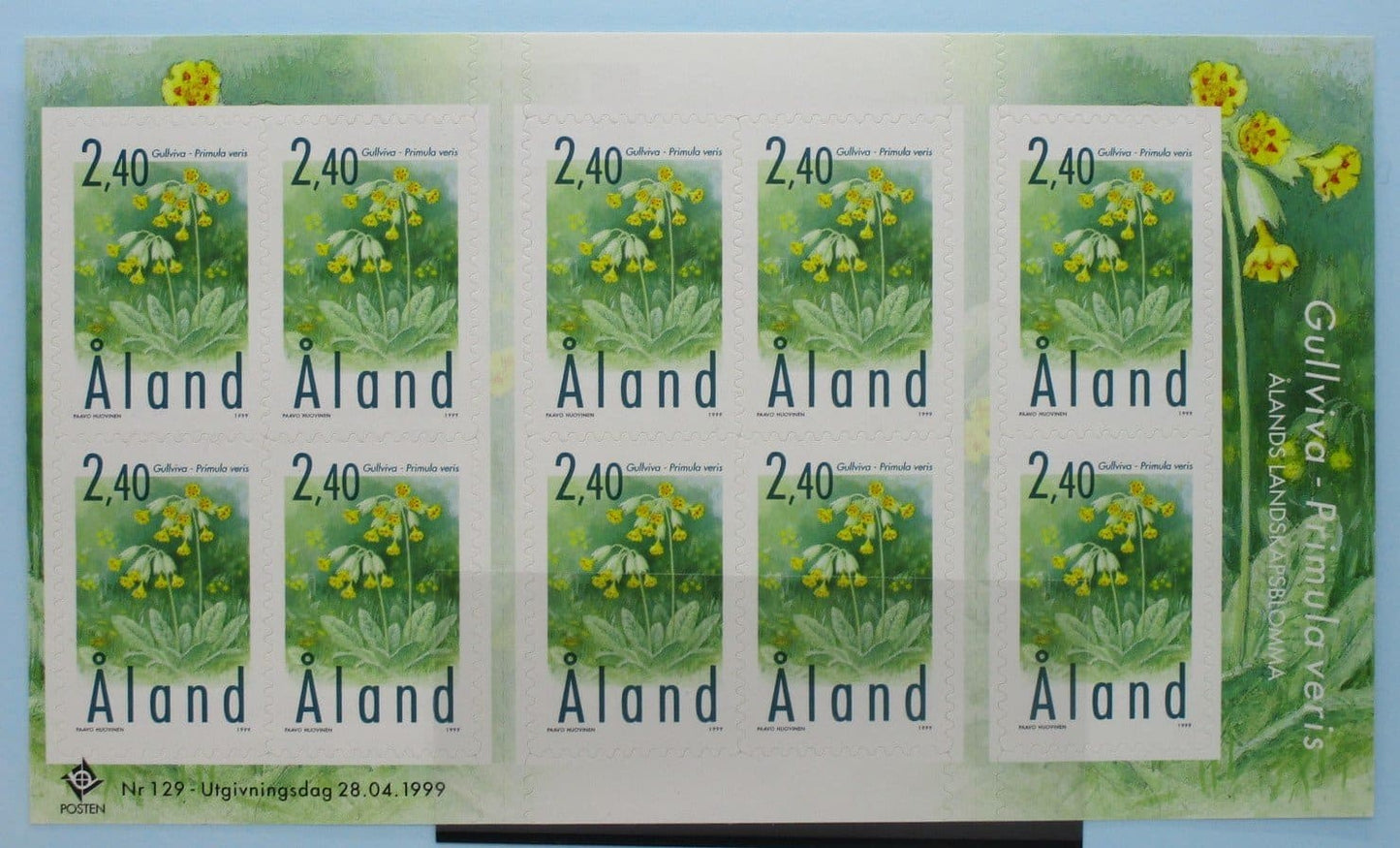 Aland Islands Stamps, 1999, SG152 * 10, Mint image 0