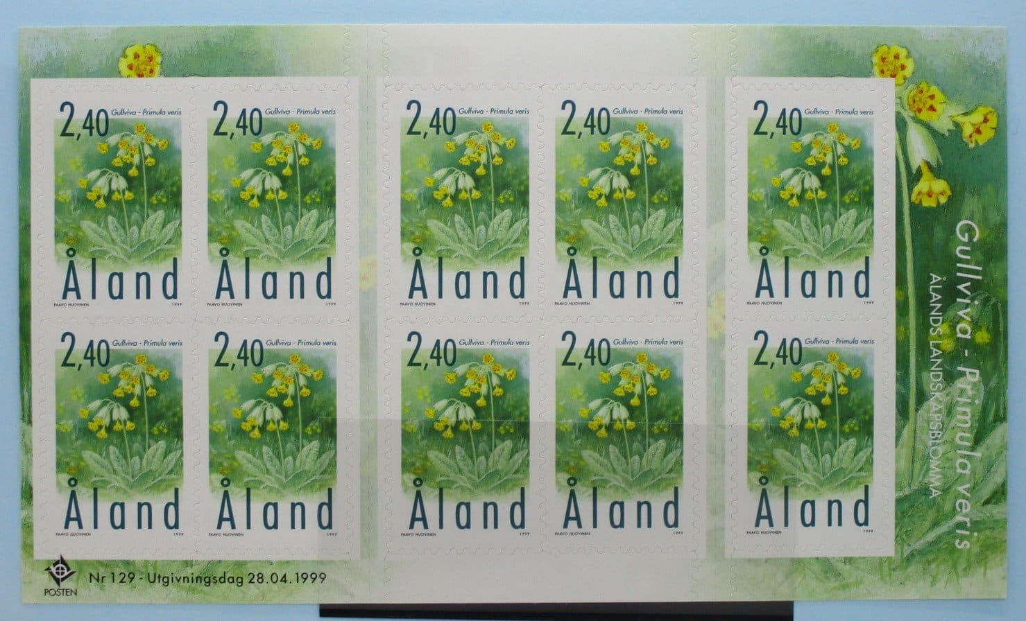 Aland Islands Stamps, 1999, SG152 * 10, Mint image 0