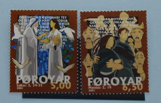 Faroe Islands Stamps, 2001, SG423-424, Mint image 0
