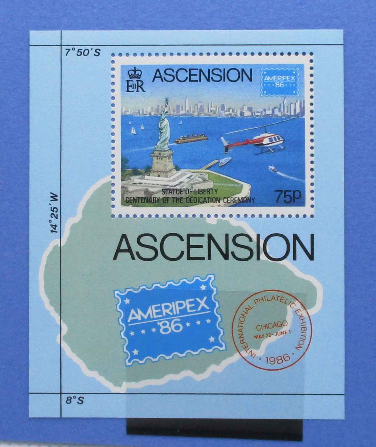 Ascension Island Stamps, 1986, MS406, Mint - Manor Stamps