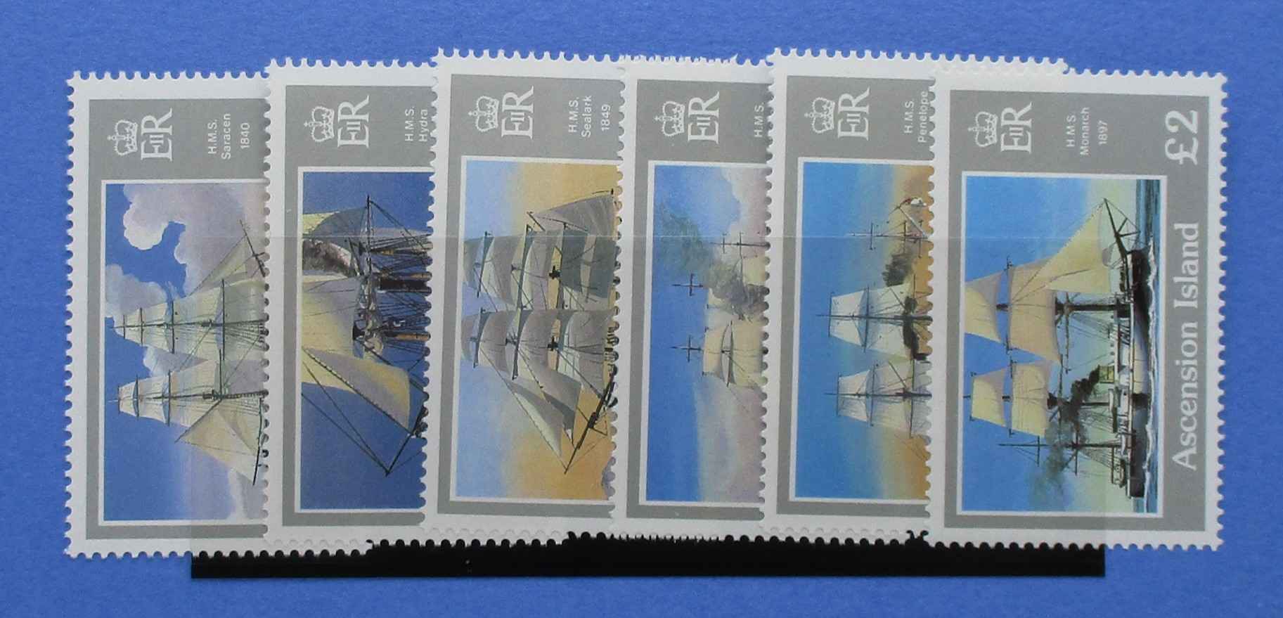 Ascension Island Stamps, 1986, SG418-423, Mint - Manor Stamps