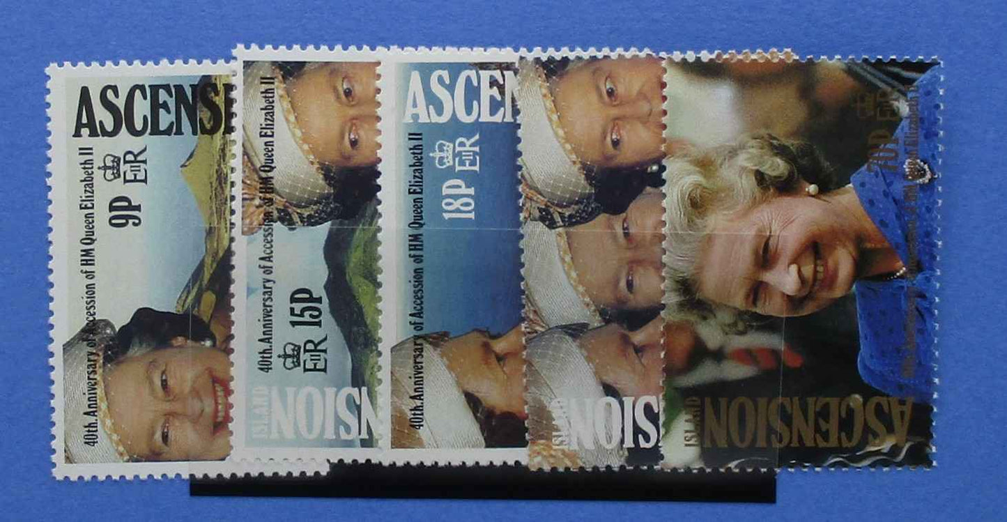 Ascension Island Stamps, 1992, SG569-573, Mint - Manor Stamps