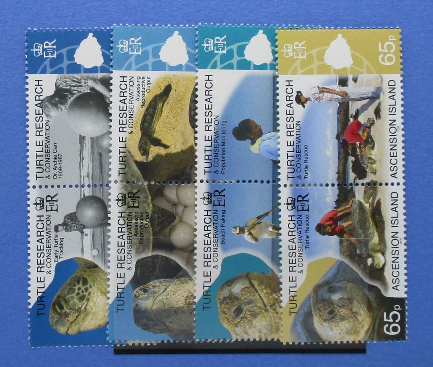 Ascension Island Stamps, 2009, SG1048a, 1050a, 1052a, 1054a, Mint - Manor Stamps