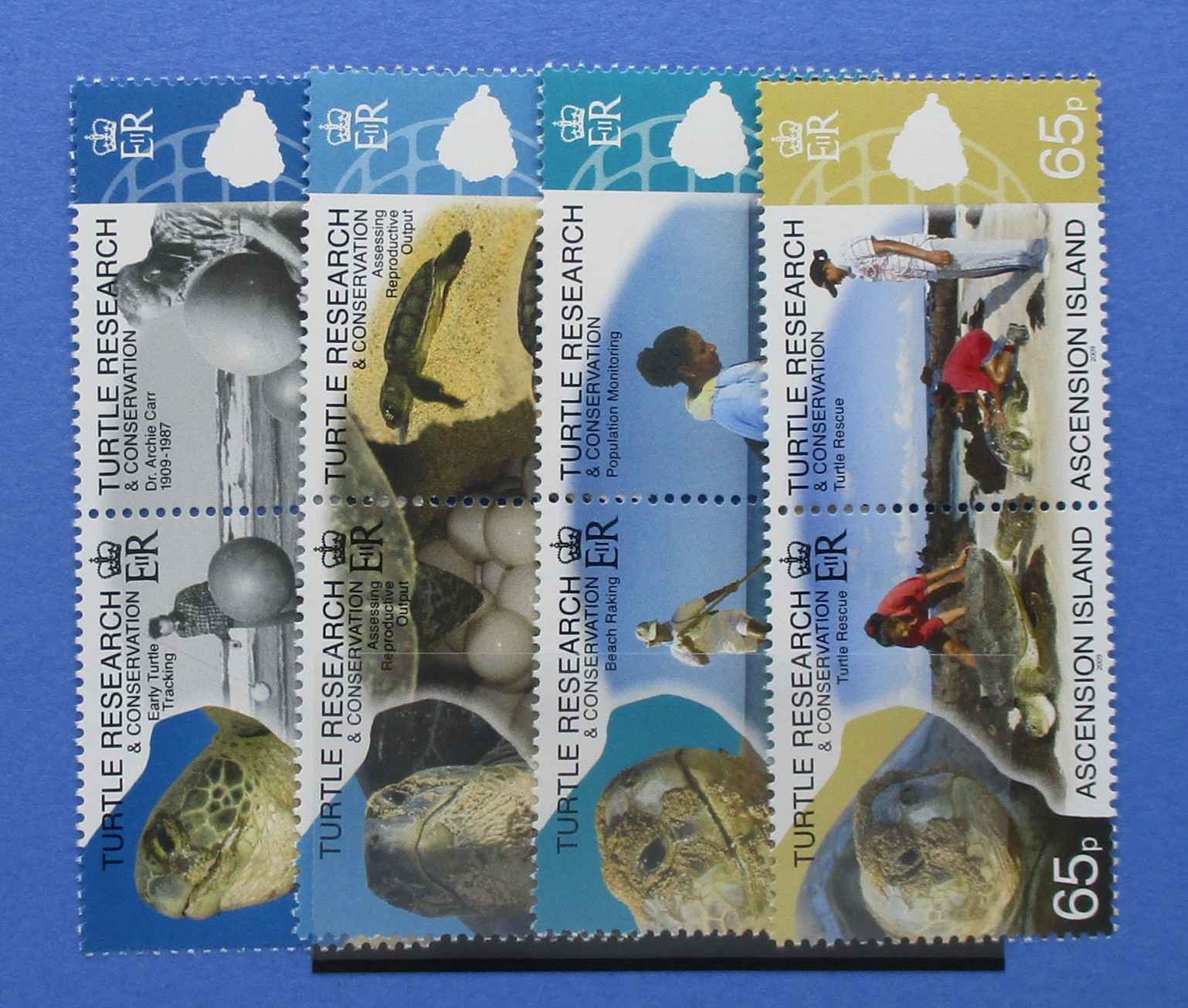 Ascension Island Stamps, 2009, SG1048a, 1050a, 1052a, 1054a, Mint - Manor Stamps