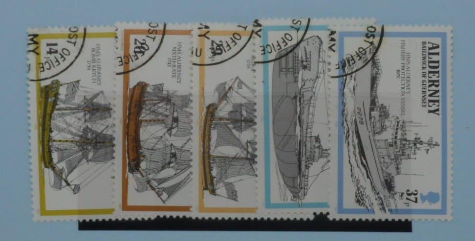 Alderney Stamps, 1990, SG A42-A46, Used image 0