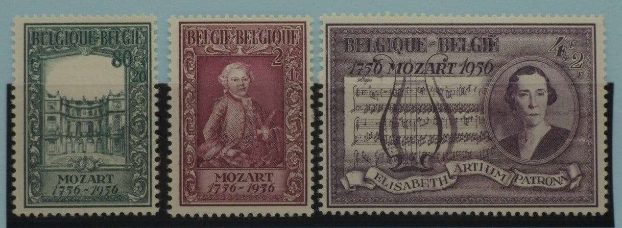 Belgium Stamps, 1956, SG1575-1577, Mint image 0