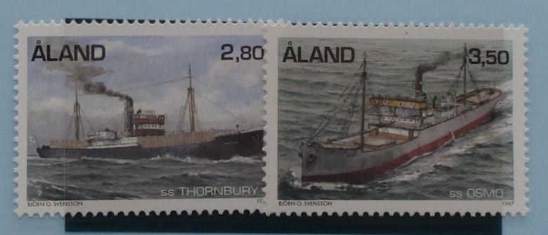 Aland Islands Stamps, 1997, SG127-128, Mint image 0