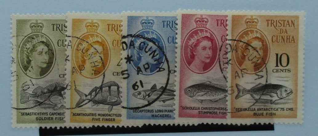 Tristan da Cunha Stamps, 1961, SG47-51, Used image 0