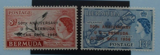 Bermuda Stamps, 1956, SG154-155, Mint image 0