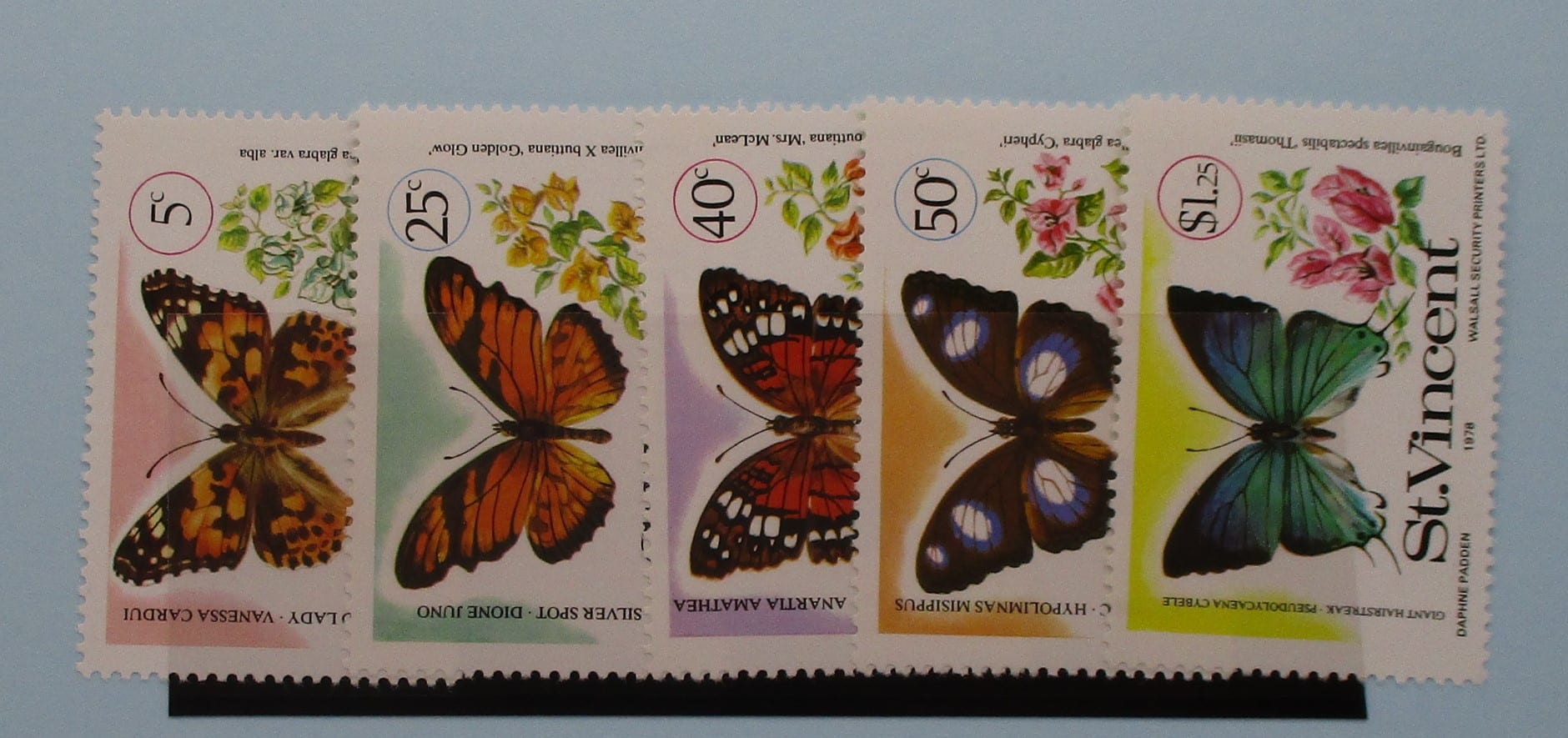 St Vincent Stamps, 1978, SG551-555, Mint image 0