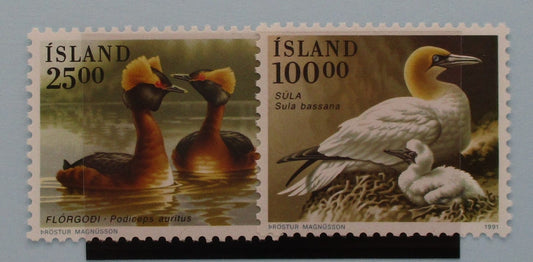 Iceland Stamps, 1991, SG763-764, Mint image 0