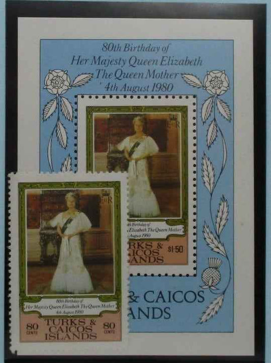Turks and Caicos Islands Stamps, 1980, SG607, MS608, Mint image 0