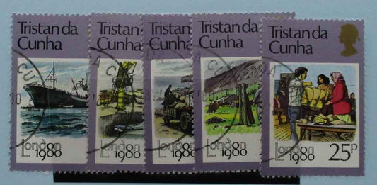 Tristan da Cunha Stamps, 1980, SG277-281, Used image 0