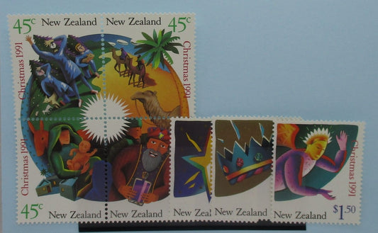 New Zealand Stamps, 1991, SG1628a, SG1632-1634, Mint image 0