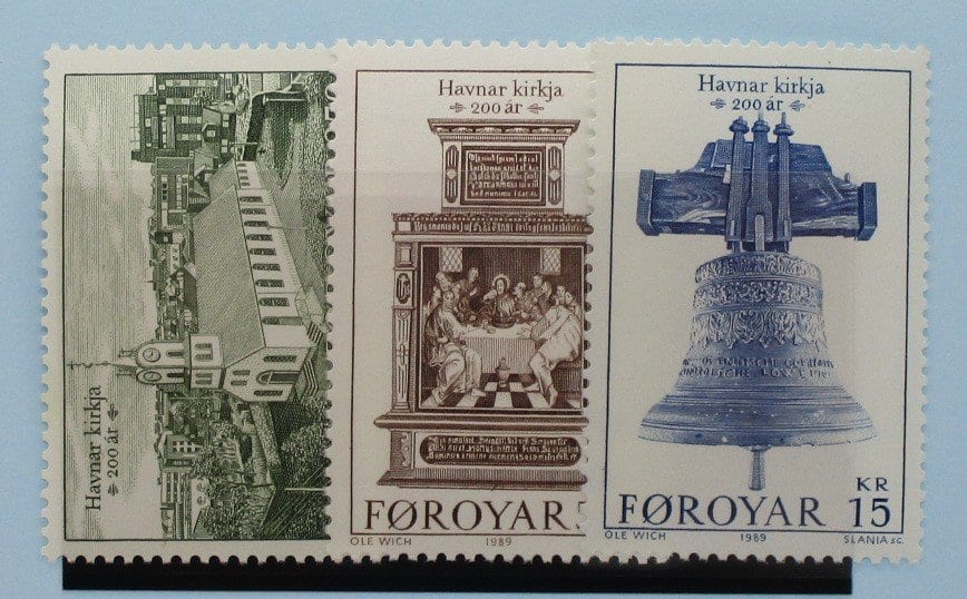 Faroe Islands Stamps, 1989, SG174-176, Mint image 0