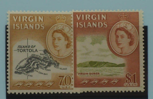 British Virgin Islands Stamps, 1964-68, SG189-190, Mint image 0