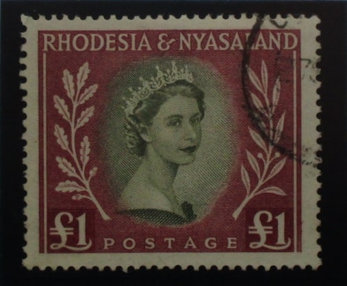 Rhodesia and Nyasaland Stamps, 1954-56, SG15, Used image 0