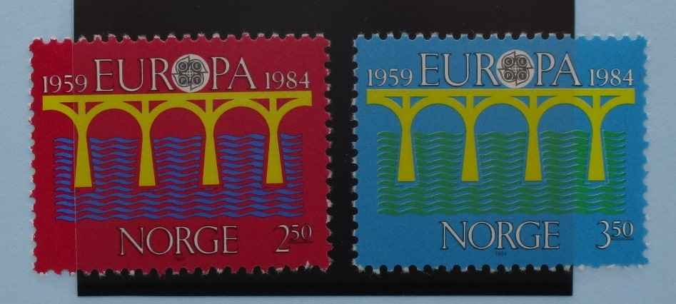 Norway Stamps, 1984, SG934-935, Mint image 0