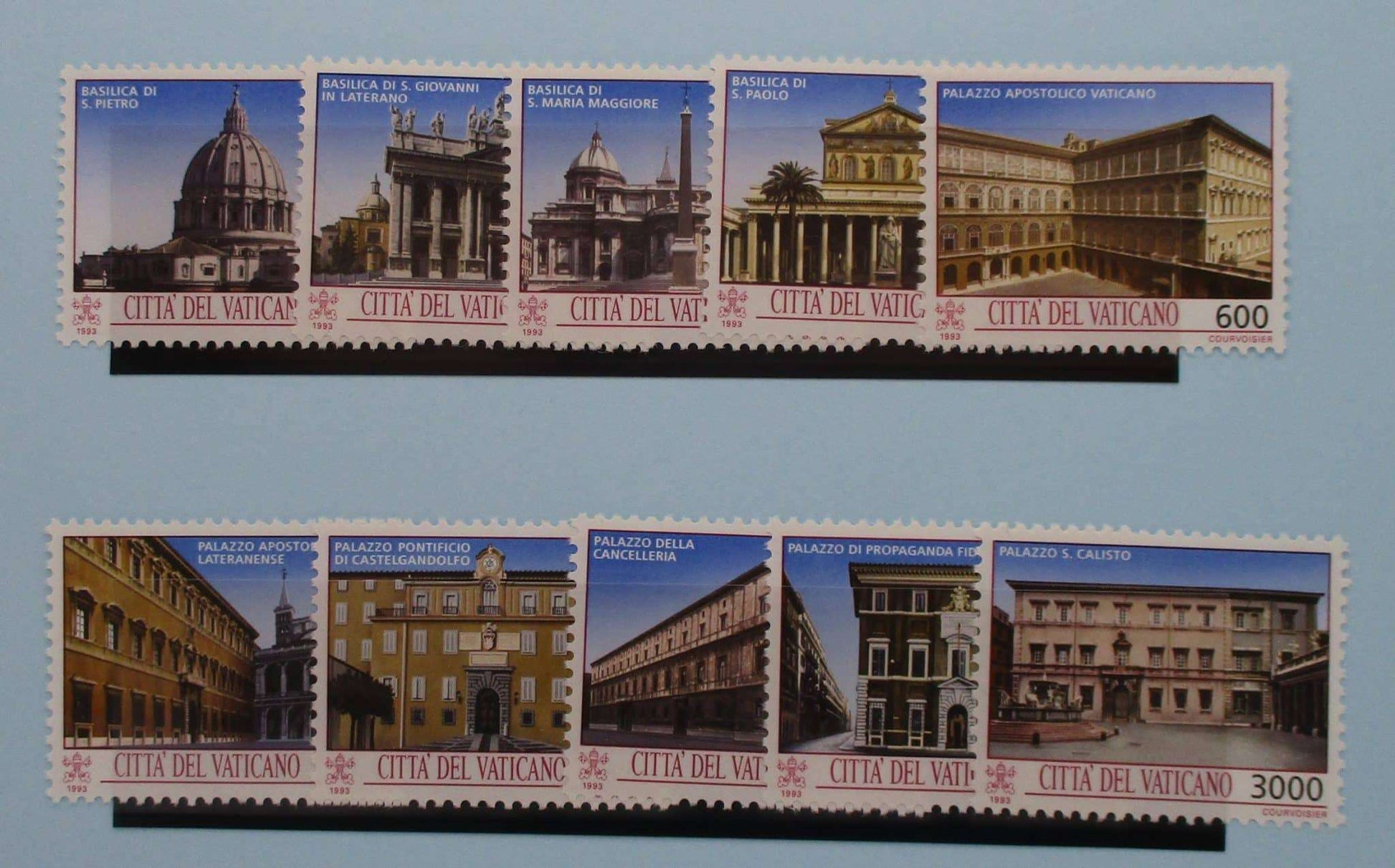 Vatican City Stamps, 1993, SG1028-1037, Mint image 0