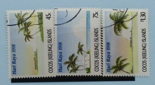 Cocos (Keeling) Islands Stamps, 1991, SG244-246, Used image 0