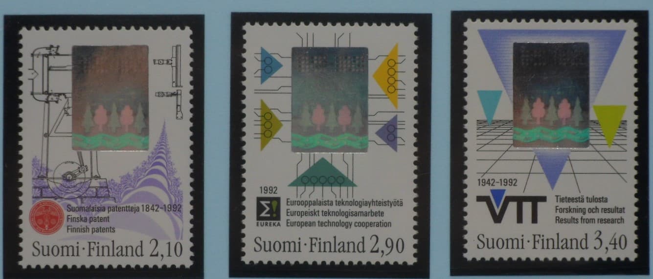 Finland Stamps, 1992, SG1287-1289,  Mint image 0