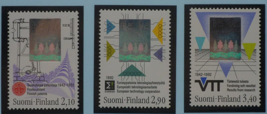 Finland Stamps, 1992, SG1287-1289,  Mint image 0