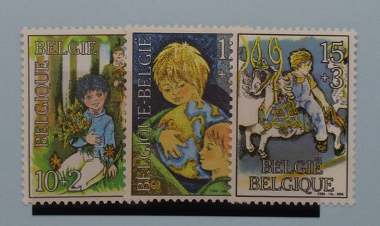 Belgium Stamps, 1984, SG2806 - 2808, Mint - Manor Stamps