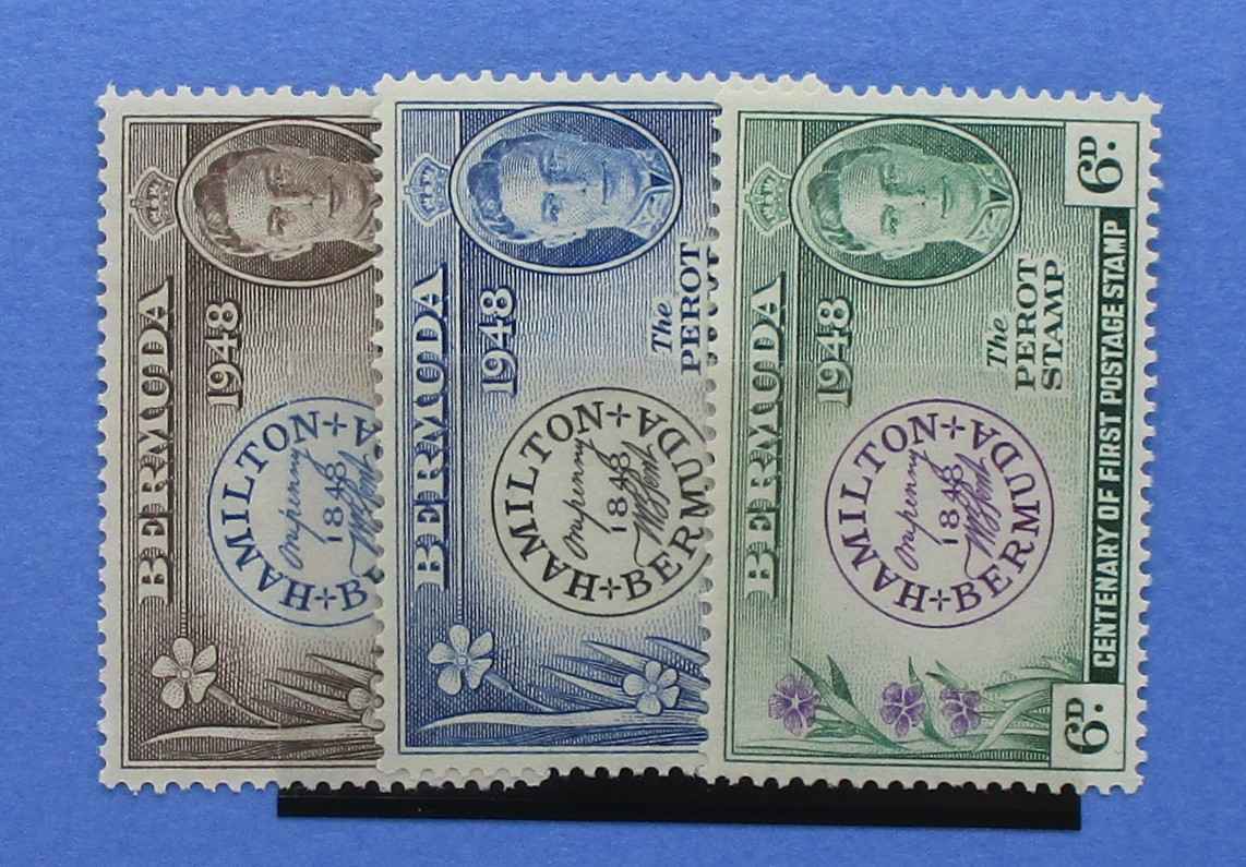 Bermuda Stamps, 1949, SG127-129, Mint - Manor Stamps
