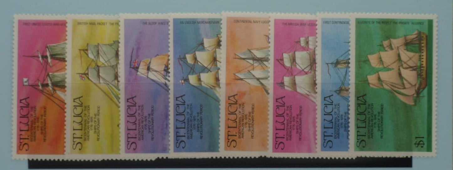 St Lucia Stamps, 1975, SG406-413, Mint image 0