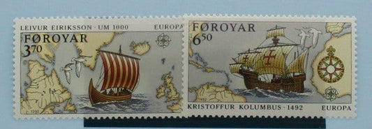 Faroe Islands Stamps, 1992, SG224-225, Mint image 0
