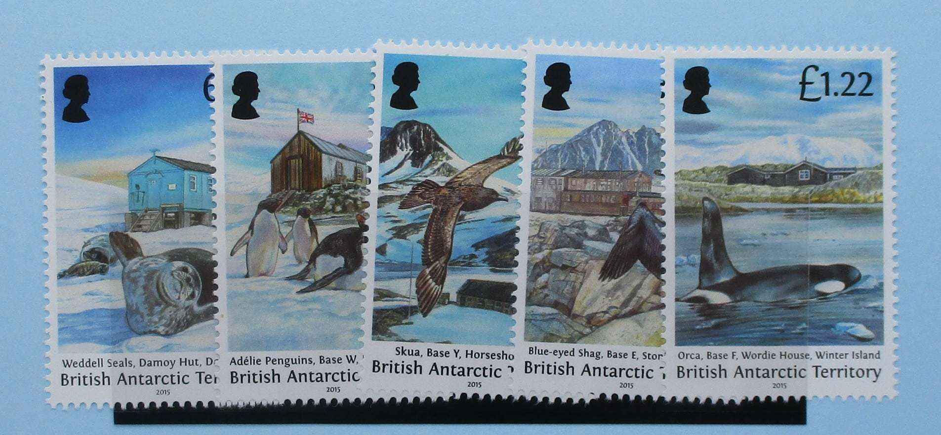 British Antarctic Territory Stamps, 2015, SG675-679, Mint - Manor Stamps