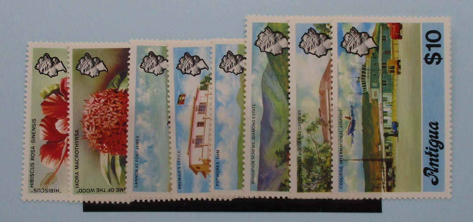 Antigua Stamps, 1976-78, SG479A-486A, Mint image 0