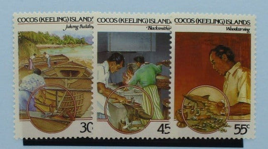 Cocos (Keeling) Islands Stamps, 1985, SG126-128, Mint image 0