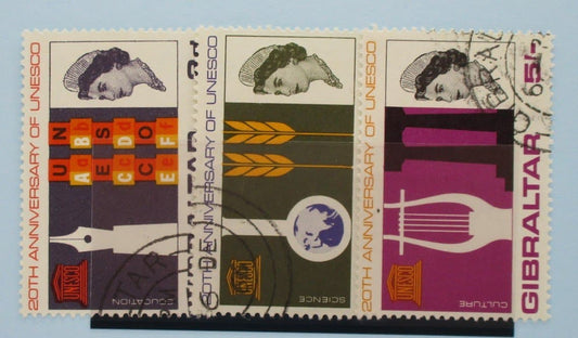 Gibraltar Stamps, 1966, SG196-198, Used image 0