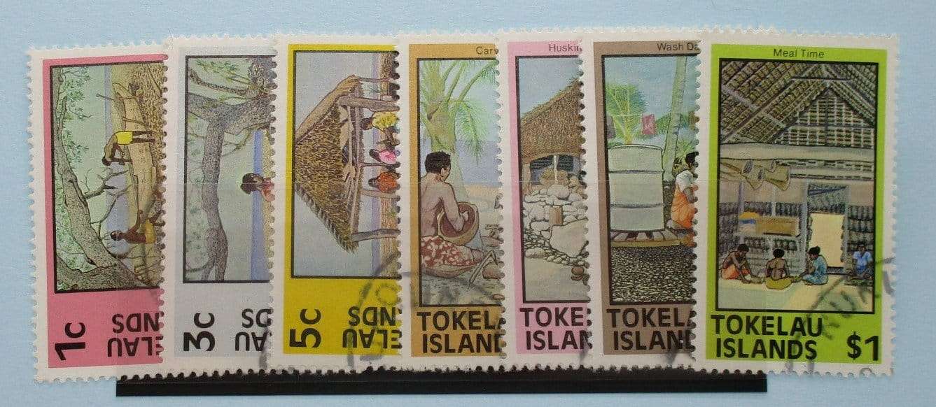 Tokelau Stamps, 1976-81, SG49a-56a, Used image 0