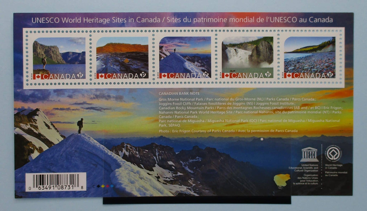 Canada Stamps, 2014, MS3012, Mint image 0