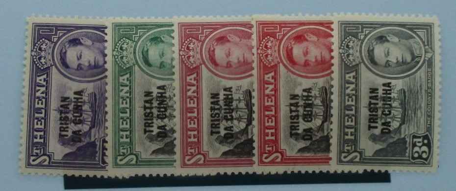 Tristan da Cunha Stamps, 1952, SG1-5, Mint image 0