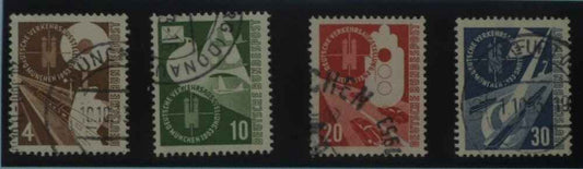 West Germany stamps, 1953, SG1093-1096, Used image 0
