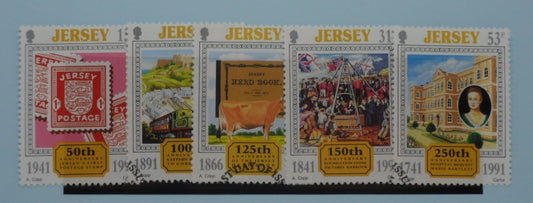 Jersey Stamps, 1991, SG549-553, Used image 0
